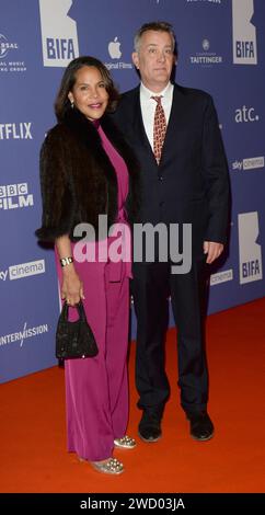 Photo Must Be Credited ©Alpha Press 078237 03/12/2023 Lynn Blades and Damian Jones BIFA British Independent Film Awards 2023 In London Stock Photo
