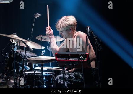 Jure Maček of Joker Out performs on stage at Parrd, Den Haag, The Netherlands 05/12/23 Stock Photo