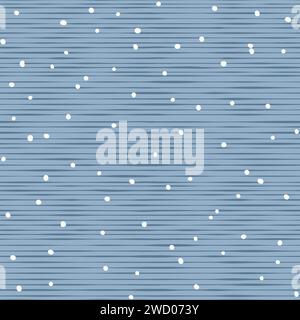 Seamless vector pattern country kitchen stripe print. Denim blue white horizontal striped background. Vector illustration Stock Vector