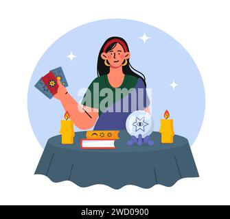 Fortune teller vector concept Stock Vector