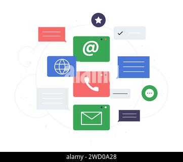 Programing and comunnication vector Stock Vector