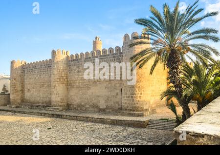 Ribat (fortress) in the medieval medina of Sousse, Tunisia. Stock Photo