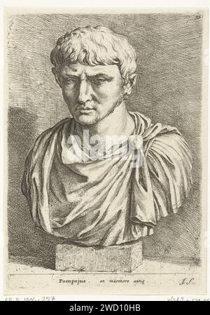 Portrait bust of Pompey or Augustus, Jan De Bisschop, After Anonymous ...