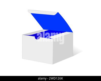 Gift Box, Dieline Template, Editable Vector File. Stock Vector