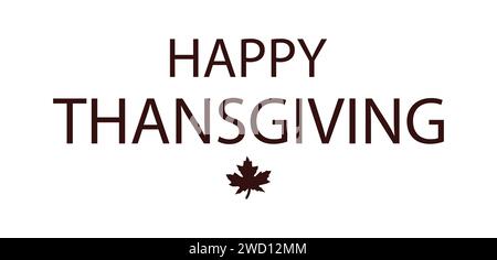 Happy Thanksgiving usa Text illustration Design Stock Vector