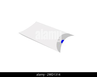 Pillow Box, Party Favor Box, Wedding Favor Box, 3d box, Vector File Stock Vector