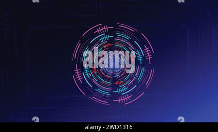 abstract futuristic dark background for network connection, computer, and communication technology. vector illustration. Stock Vector