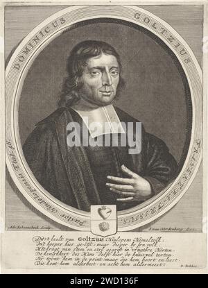 Pastor Dominicus Portrait of Dominicus Goltzius. Portrait of the pastor Dominicus ...