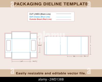 Shoe Box, Match Box Template design, Editable Vector File, Stock Vector