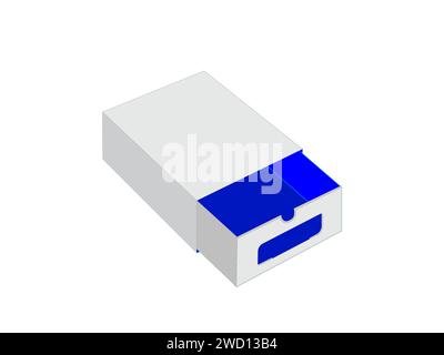 Shoe Lock Box, Dieline Template, Editable Vector File, Stock Vector