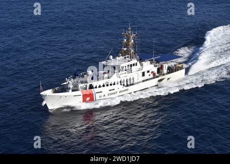 The Coast Guard Cutter Joseph Gerczak conducts sea trials off the coast of Key West, Florida. Stock Photo