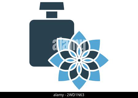 essential oil icon. icon related to aromatherapy and relaxation. solid icon style. element illustration Stock Vector