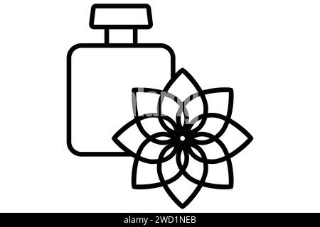 essential oil icon. icon related to aromatherapy and relaxation. line icon style. element illustration Stock Vector