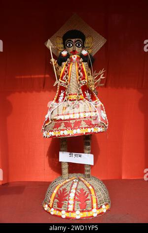 Hinduism. Rama, the seventh avatar of the Hindu God Vishnu. Standing ...