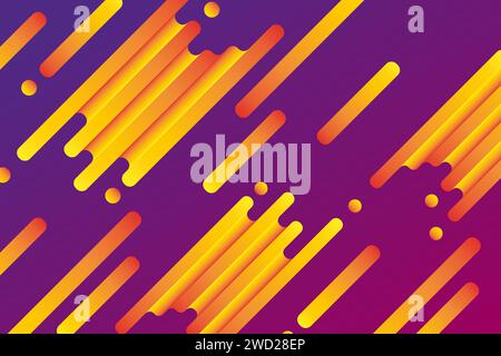 Abstract background of geometric shapes in gradient. IT technologies and programming. Vector web page banner template design Stock Vector