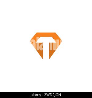 T Strong Logo Simple Design. Letter T Logo Stock Vector