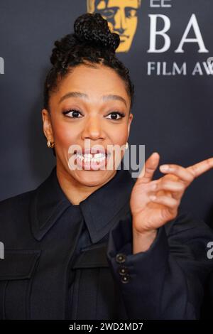 Naomi Ackie during the nominations for the EE Bafta Film Awards 2024