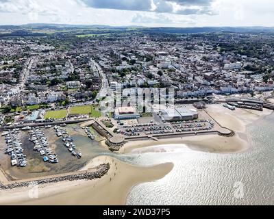 Ryde Isle of Wight UK drone,aerial  high angle Stock Photo