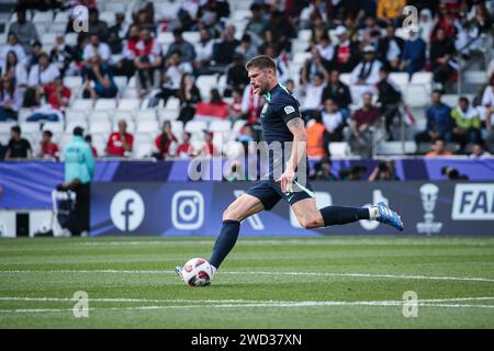 Doha, Qatar, 18 Jan 2024, AFC Asian Cup 2023 Group B - Australia 1:0 Syria: Australia into last 16 of Asian Cup after Jackson Irvine goal edges Syria Stock Photo