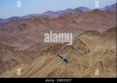 Helicopter During The Stage 11 Of The Dakar 2024 On January 18 2024   Htv Helicopter During The Stage 11 Of The Dakar 2024 On January 18 2024 Between Al Ula And Yanbu Saudi Arabia 2wd3yd7 