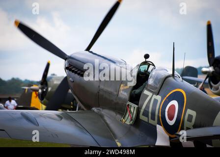 Supermarine Spitfire WW2 British fighter airplane. Stock Photo