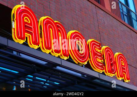 Hollywood, California: Amoeba Music Store located at 6200 Hollywood Blvd Stock Photo