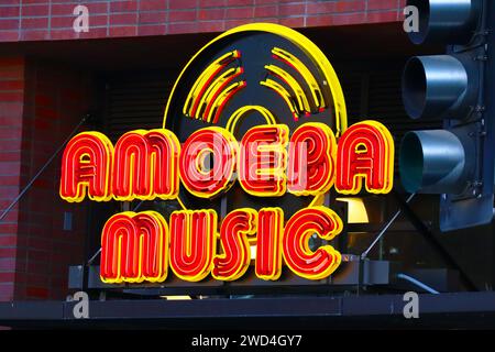 Hollywood, California: Amoeba Music Store located at 6200 Hollywood Blvd Stock Photo