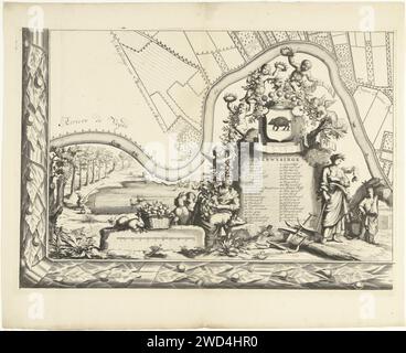 Map of the Maarsseveen glory (part left), Philibert Bouttats, 1690 ...