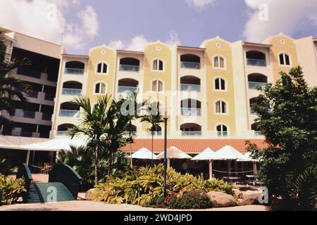 Costa Linda Resort in Aruba ca. Mid-1990s.  Please credit photographer Joan Iaconetti. Stock Photo
