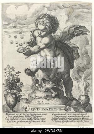Allegory of Transience, anonymous, after Hendrick Goltzius, 1594 - 1667