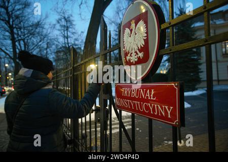 Warsaw, Poland. 18th Jan, 2024. The Constitutional Tribunal is seen in Warsaw, Poland on 18 January, 2024. (Photo by Jaap Arriens/Sipa USA) Credit: Sipa USA/Alamy Live News Stock Photo