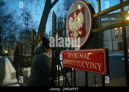 Warsaw, Poland. 18th Jan, 2024. The Constitutional Tribunal is seen in Warsaw, Poland on 18 January, 2024. (Photo by Jaap Arriens/Sipa USA) Credit: Sipa USA/Alamy Live News Stock Photo