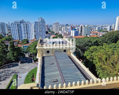 Sao Paulo, SP, Brazil - June 09, 2023: rooftop view of the buildings of Sao Paulo around the Ipiranga museum. Stock Photo