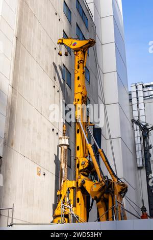 Construction boom of Ginza town, heavy equipment, Tokyo, Japan, East Asia, Asia Stock Photo