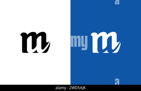 Minimal elegant monogram art logo. Outstanding professional trendy awesome artistic MU initial based Alphabet icon logo. Stock Vector