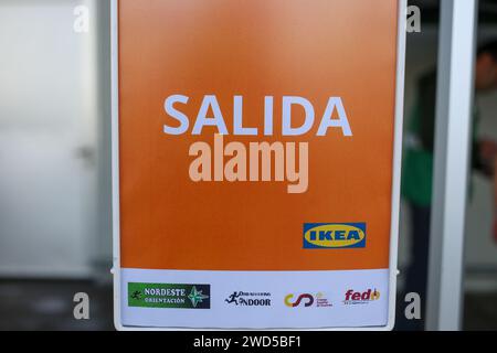 Paredes, Spain. 13th Jan, 2024. Paredes, Spain, January 13th, 2024: The start sign during the Orientation Race at Ikea, on January 13, 2024, in Paredes, Asturias. Credit: Alberto Brevers/Alamy Live News. (Photo by Alberto Brevers/Pacific Press/Sipa USA) Credit: Sipa USA/Alamy Live News Stock Photo