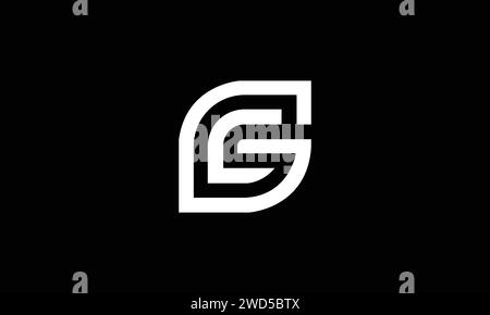GC G C abstract vector logo monogram template Stock Vector