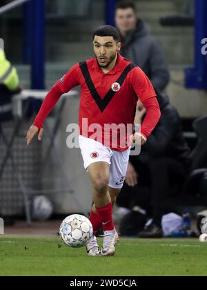 ARNHEM - Soufiane Hetli of AFC Amsterdam during the TOTO KNVB Cup match between Vitesse and AFC (am) in the Gelredome on January 18, 2024 in Arnhem, the Netherlands. ANP BART STOUTJESDIJK Stock Photo