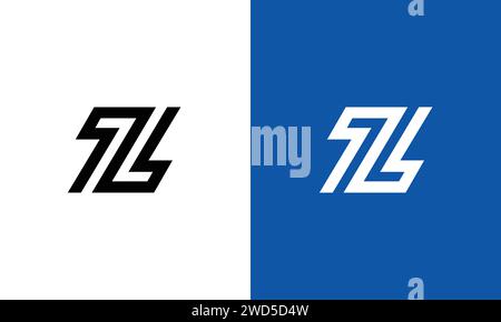 Letter Z or ZZ monogram logo design Stock Vector