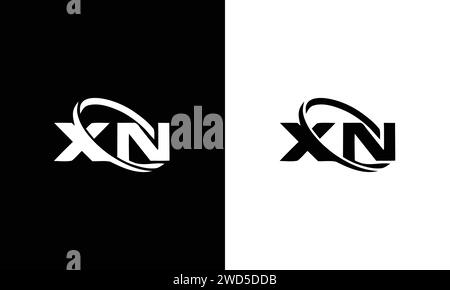 xn x n initial letter logo Stock Vector