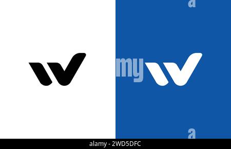 Professional Innovative Initial WJ W logo Stock Vector