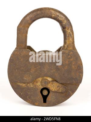 Close-up of an old padlock. Stock Photo