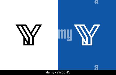 Initial based modern and minimal Logo. YY letter trendy fonts monogram icon symbol. Universal professional elegant luxury alphabet vector design Stock Vector