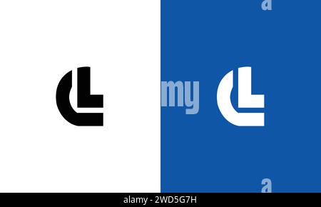 Initial based creative and minimal CL Logo. Stock Vector