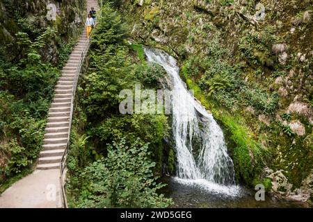 Allerheiligen Waterfalls, Ottenhoefen, Black Forest National Park, Ortenau, Black Forest, Baden-Wuerttemberg, Germany Stock Photo