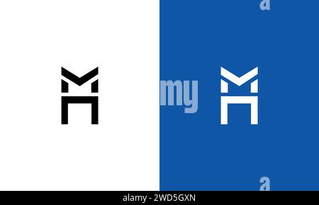 Luxury letter MH , HM logo design vector template Stock Vector