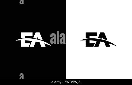 EA letter logo design vector template Stock Vector
