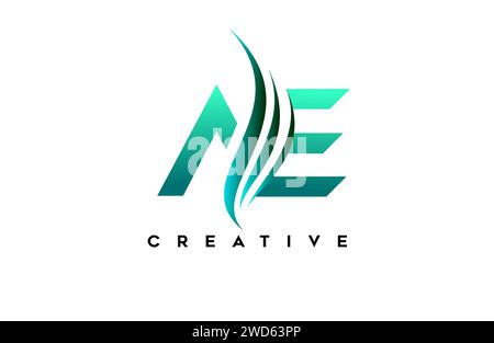 AE ae alphabet letter logo design idea concept for business or personal brand identity icon Vector Illustration. Stock Vector