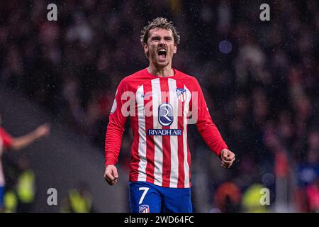 18th January 2024;  Metropolitano Stadium, Madrid, Spain, Spanish Copa Del Rey Football, Atletico Madrid versus Real Madrid; Antoine Griezmann Credit: Action Plus Sports Images/Alamy Live News Stock Photo