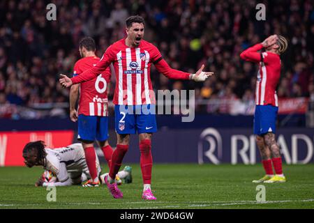 18th January 2024; Metropolitano Stadium, Madrid, Spain, Spanish Copa Del Rey Football, Atletico Madrid versus Real Madrid; Josema Gimenez Credit: Action Plus Sports Images/Alamy Live News Stock Photo